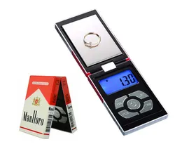 Mini Digital Waigh Gram Scale 200G001G Portalna wysoka precyzyjna waga biżuterii Elektroniczne cyfrowe skale kieszonkowe 9592819