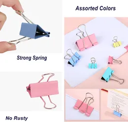 10/5pcs Metal paper clip 25MM 32MM color Binder Paper Clips For books Stationery School Office Supplies High Quality