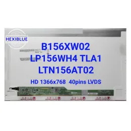 Tela 15.6 polegadas LED LED Screen b156xw02 v.2 v.6 lp156wh4 tla1 n1 n2 lp156wh2 tl a1 ltn156at02 ht156wxb lcd matriz lcd