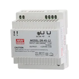 15W 30W 45W 60W Din rail mounted Power supply 12V 24V switching power supply DR-15/30/45/60-12/24 AC100-240V-DC