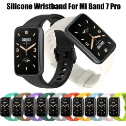 Rempläteringsfodral för Xiaomi Mi Band 7 Pro Silikon Officiell armbandarmband för Miband 7 Pro Watchband Straps TPU Cover