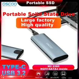 Корпус Oscoo M.2 Hard Disk Box 3.1 Dual Protocol NVME/NGFF SATA SSD Корпус Typec 3.1 Disk M.2 SSD Box 10 Гбит/с Mkey/MB Ключ SSD Case