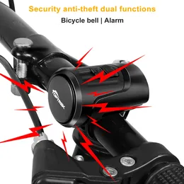 Bike Electric Horn Anti Theft Bicycle Alarm 2 in 1 USB Charging High Decibel Bike Safety Warning Bell Cycling Bicycle Accessorie