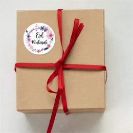 120pcs Eid Mubarak Packaging Seal Sticker Candy Bag Gift Box Labels for Kids Birthday Party Eid al-Fitr Handmade Decor Supplies
