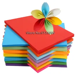 10 coloras mistura 50 flechas/lote de origami papel dupla lados de cor sólida papel dobrável