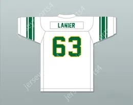 Nome personalizado Número masculino Youth Willie Lanier 63 Maggie L. Walker Governor's School Dragons Futebol Jersey 2 Top Stitched S-6xl