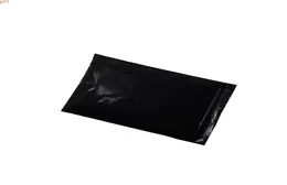 1015cm yeniden kapatılabilir siyah fermuar ziplock opak plastik ambalaj çantası 200pslot kavrama contası yeniden kullanılabilir bakkal pe depolama baghigh quat9724835