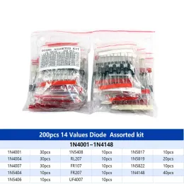 Gleichrichter Diode Set Pack 1N4148 1N4001 1N4004 1N4007 1N5399 1N5408 1N5819 1N5822 FR107 10A10 DIODES ELEKTRONISCHE KIT