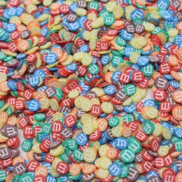 100 г/лот 5 мм смешанные цвета M Бобовые полимерные глиняные ломтики брызги для аксессуаров Shakers