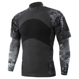 Hot Sale Tactical Frog T -Shirt + Ärmelschutz im Freien kurze Tarn -Radfahren militärisches Training Kletterkleidung