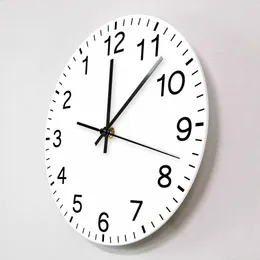 Moderne Design laufen rückwärts ruhige Sweepuhr gegen den Vergleich gegen die Anti -Wand -Uhr -Wohnmotor