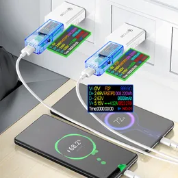 15 I 1 USB 3.1 Testare DC Digital Voltmeter Amperimetor Spänningsströmmätare Ammeter Detektor Snabbladdare Indikator 6.5A