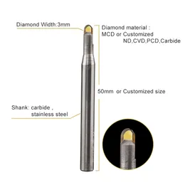 Yuhe MCD Ball End Milling 도구 보석 거울 효과 가공 보석류 도구 RA0.05에 CNC 기계에 사용됩니다.