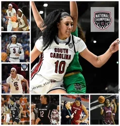 Bree Hall South Carolina Gamecocks koszulka do koszykówki Te-Hina Paopao Tessa Johnson Milaysia Fulwiley Sahnya Jah Sakima Walker zszyta w Południowej Karolinie 2024