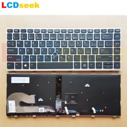 Клавиатуры Новая ноутбук для ноутбуков для HP Elitebook 840 G5 846 G5 745 G5 L14378001 L11307001 США Клавиатура Клавиатура Crackpoint