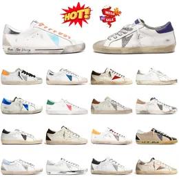 Top -Qualität Womens Mens Designer lässig Golden Goode Schuhe Luxus Italien Markenplattform Leder -Superstar -Trainer Low Goose Wildleder Flach Italien Marke Sneakers Sladers