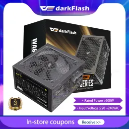 Supplies Darkflash WA600 MAX 600W POWERSUPPLY PSU PFC Silent Fan ATX 24PIN 12V PC Computer SATA Gaming Power Supply for Intel Computer