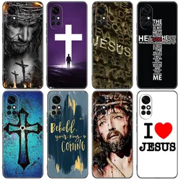 Gud Jesus Christian Pray Phone Fall för Huawei Nova Honor Mate 8 9 20 30 40 50 60 70 Pro Plus 10 Lite 5T 30S X7 X8 X9 Soft Cover