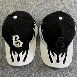 Ball Caps Yıldız Hip Hop Şapkası -High Street Moda Alev Beyzbol Kapağı Açık Serin Gelgit Marka Güneş Kalkanı