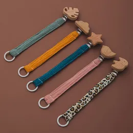 1 st baby träredare PACIFIER CLIP CHAIN ​​ELEPHANT PENDANT CROCHET PEADS RODER SOOTRE CLIP Baby Shower Gift For Kids Toys