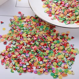 20g Mixed Polymer Hot Soft Clay Sprinkles Colorful Fruits Slices Cute Plastic Klei Mud Particles Slime Filler DIY Nail Art Decor