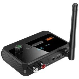 اللاعبون Tonlish C36 Digital Display Bluetooth 5.3 محول مستقبل الصوت يدعم USB TF MP3 Player لجهاز الكمبيوتر المحمول للهاتف TV Player Player Player