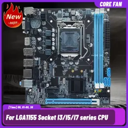 マザーボードH61マザーボード16GBマイクロアットマザーボードLGA1155ソケットI3/I5/I7 CPUサポート2 X DDR3 REALTEK 10/100 Mbps LANオンボード