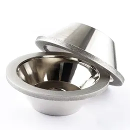 Universal knife sharpener alloy grinding wheel CNC electroplating bowl type diamond grinding wheel tungsten steel milling cutter
