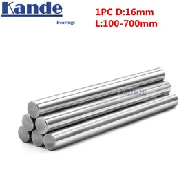 1pc D: 16mm 100mm -600mm 3d Rod Rod Rod Rod Road 16mm Roled Roled Rod Rod Parts CNC Kande