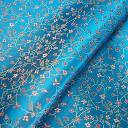 Green Floral Jacquard Damask Fabric for Coat, Curtain, Table Cloth, Sofa Cushion, Patchwork, DIY Cloth