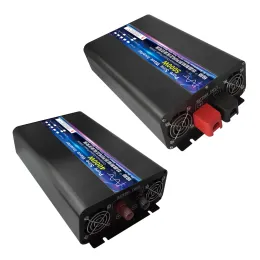 Inverterare 12V 220V 2000W 3000W 4000W 5000W 24V DC till 110V AC Pure Sine Wave Spänningsomvandlare 12 220 Power Car Micro Inverter LCD