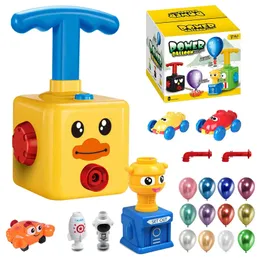 Lançador de balões Childrens Car Brinquedos com Pump Rocket Balloon Party Supplies Preschool Education Science Childrens Toy Gifts 240329