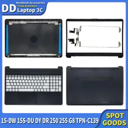 Случаи Новый корпус ноутбука для HP 15DW 15SDU DY DR 250 255 G8 TPNC139 ЖК -дисплеев задней крышки передняя крышка передняя панель петли Palmrest нижний чехол L94456001