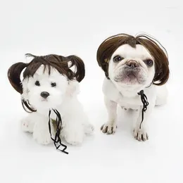 Dog Apparel Pet Wig Cat e Cosplay Apertos de cobertura de acessórios engraçados de abastecimento de chapéus PO