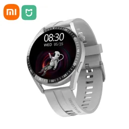 الساعات Xiaomi Mijia Smart Watch for Men 1.32 شاشة Round Bluetooth معدل ضربات القلب مراقبة تشغيل تشغيل الموسيقى للنساء