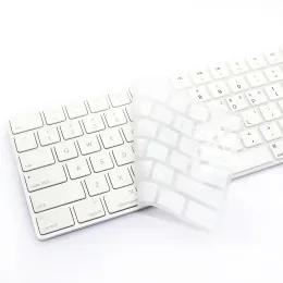 Skins Languary Language Silicone Keyboard Cover Skin للوحة مفاتيح Apple Magic مع لوحة مفاتيح Keypad MQ052LL/A 1843 A1843