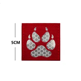 K9 Köpek Paw Ir Yama Askeri Kol Bandı Rozeti Çıkartma Çıkartma Çıkartma Aplike Sızdırmazlık Dekoratif Taktik Yansıtıcı Yamalar
