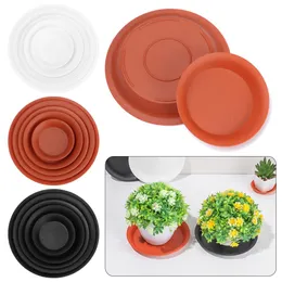 3st Plant Fat Dropp Trays Plastic Tray Saucers Inomhus utomhus blomkruka runda 7cm/98 cm/117 cm/135 cm/15 cm