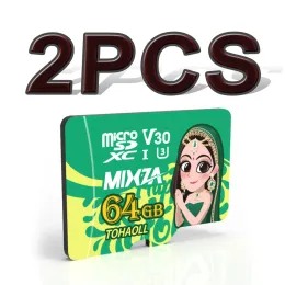 カードMixza女神メモリカード256GB 128GB 64GB U3 80MB/S 32GB SDカードクラス10 UHS1フラッシュカードストレージメモリTF/SDカード