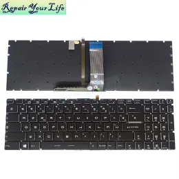 Keyboards Deutsch italienisch französische asery Laptop Keyboards Hintergrundbeleuchtete Tastatur für MSI GS60 GS70 GL62 GL62M GT72 V143422GK1 Es weiß Hintergrundbeleuchtung