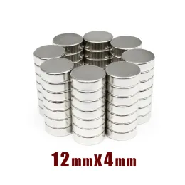 5/10/20/50/100pcs 12x4 mm Dysk Rządza Ziemia Neodym Magnes 12x4 mm okrągły stałe magnesy NDFEB Strong 12*4 mm