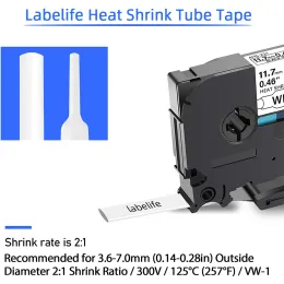 Kompatibel Brother Heat Shrink Tube Tape HSE-231 HSE-211 HSE-221 HSE-631 för P-Touch PT-E550W E300 E500 P750WVP P900 P950W 7600