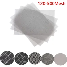 Mesh filo tessuto in acciaio da 1 pc in acciaio 120/200/300/400/500 Foglio filtro a filo dello schermo in mesh per uso domestico per uso domestico