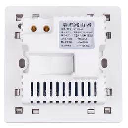 Depoguye 86 WiFi Duvar Soketi RJ45 Ağ Arayüzü, Kristal Cam Panel USB Şarj Soketi, 300m Duvar WiFi Yönlendirici AC110V-250V