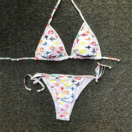 Projektant bikini projektant kąpieli Kobiety Kobiety Zestaw bikini bikini geometryczne skrzydła plażowe stringi kantarki kolorysty