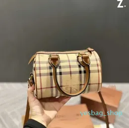 New FashionLuxury Designer Women's Boston Bag Fashion Versatile Classic Plaid enkel stor kapacitet