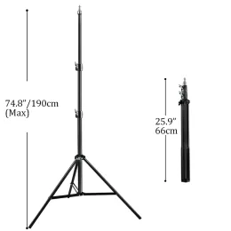 Stativ högkvalitativt skrubba stativ för telefon mobil selfie stick ljus stativ 1/4 skruvhuvud för fotostudio blinkar fotografisk softbox