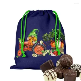 Party Decoration Easter Burlap Bag Drawstring Gift Tote Gnome Pouch Hunt For Birthday Treats Goodie