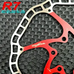 Süper Hafif Bisiklet Hidrolik R7 Disk Fren Rotorları MTB Bisiklet Yol Yarışı Bisiklet Fren Disk Rotor 160mm 44mm 6 Boltsbrake Disk MTB