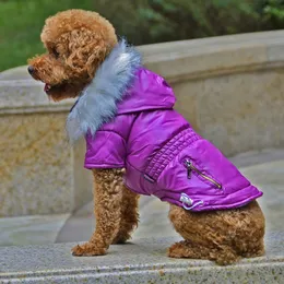 Warm Hundehund Winterkleidung Bekleidung Hoodie Kapuzenmantel für Winterhunde Kleidung Hund Down Mantel Haustier Billige Schichten852